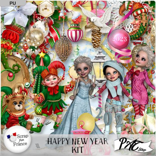 Happy New Year 2023 - Kit by Pat Scrap - Click Image to Close
