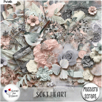 Soft Heart Kit by Mystery Scraps