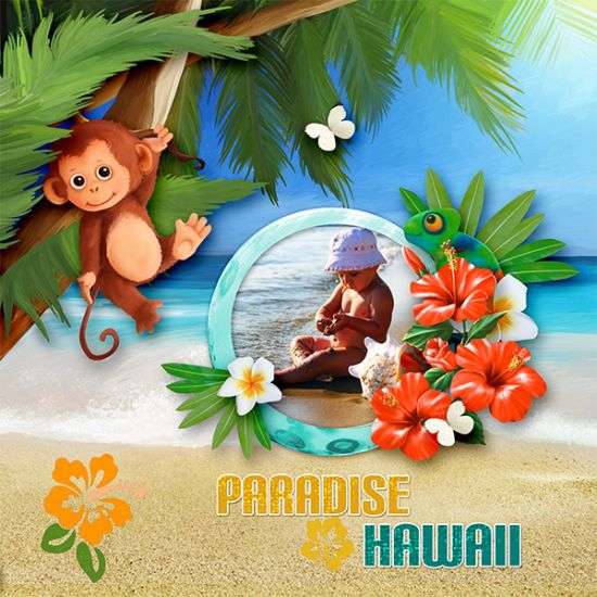 Hawaii - Mini-Kit by Pat Scrap - Click Image to Close