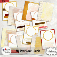 My Dear Love - Cards by Mariscrap