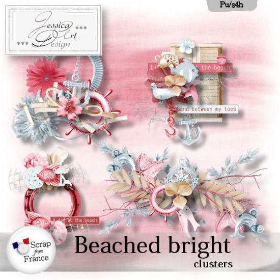 Beached bright clusters by Jessica art-design - Click Image to Close