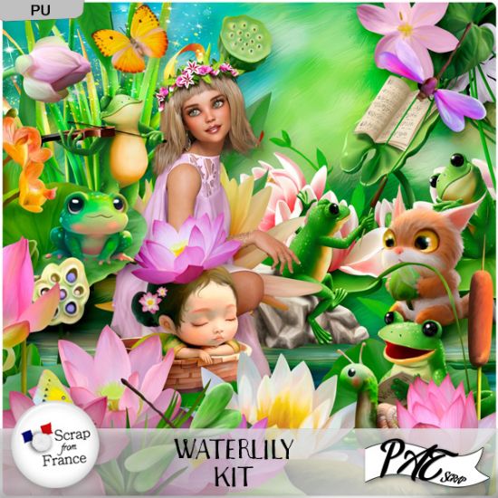 Waterlily - Kit by Pat Scrap - Click Image to Close