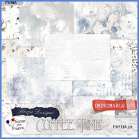 Coffee Time Papiers A4 PU by Florju Designs