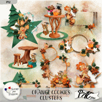 Orange Cookies - Clusters by Pat Scrap