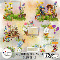 A Garden for Mom - Clusters by Pat Scrap