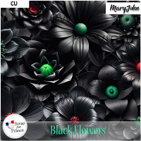 Black Flowers {CU} by MaryJohn