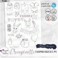 Choupinette Tampons Digitaux 1 by Florju Designs