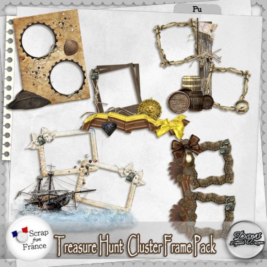 TREASURE HUNT CLUSTER FRAME PACK - FULL SIZE - Click Image to Close