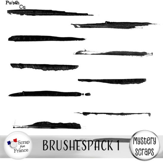 Brushespack 1 CU/PU by Mystery Scraps - Click Image to Close