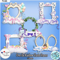 OVER THE RAINBOW CLUSTER FRAMES - FULL SIZE
