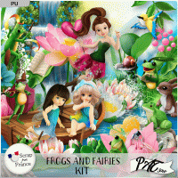 Frogs and Fairies - Kit by Pat Scrap