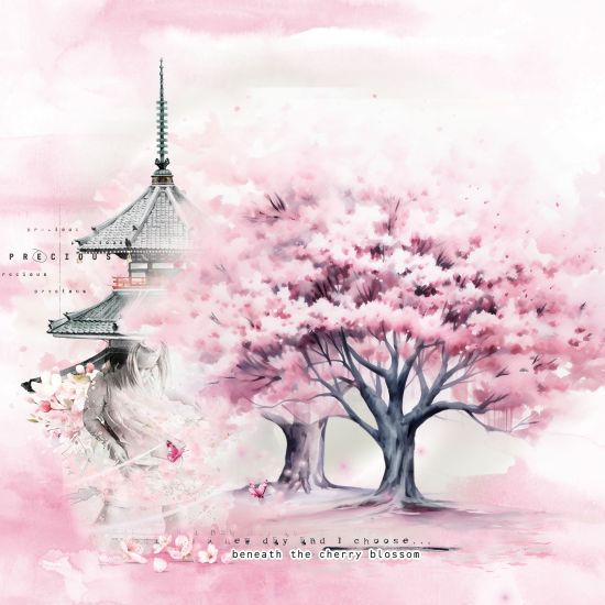 Beneath the cherry blossoms by VanillaM Designs - Click Image to Close