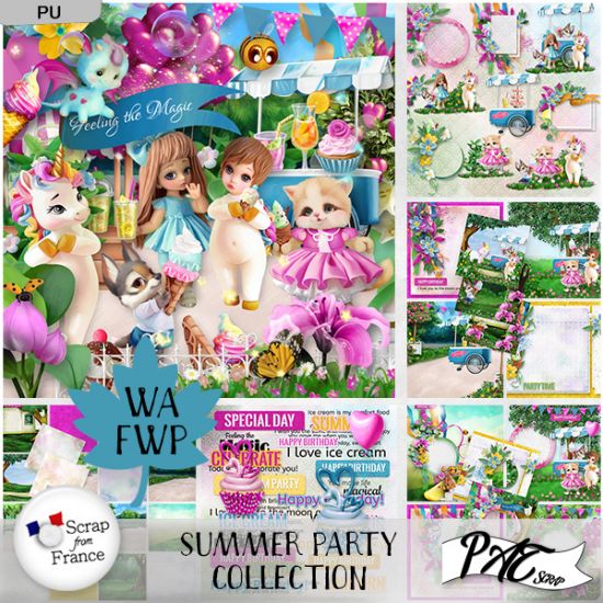 Summer Party - Collection by Pat Scrap - Click Image to Close