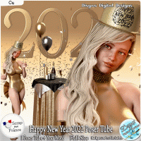 HAPPY NEW YEAR 2022 POSER TUBE PACK CU