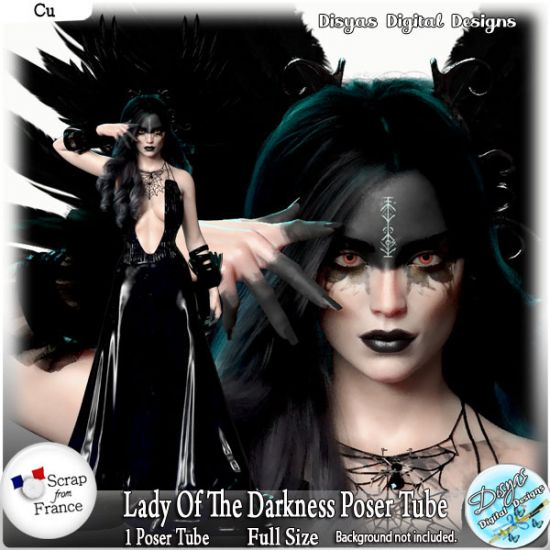 LADY OF DARKNESS POSER TUBE CU - FS - Click Image to Close