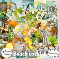 Beach Cocktail - kit by Mariscrap