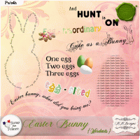 Easter Bunny Wordarts by AADesigns