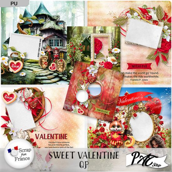 Sweet Valentine - QP by Pat Scrap - Click Image to Close