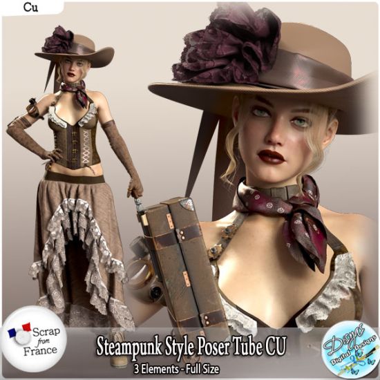 STEAMPUNK STYLE POSER TUBE CU - FULL SIZE - Click Image to Close
