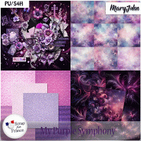 My Purple Symphony PageKit by MaryJohn
