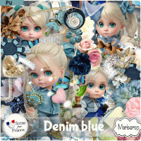 Denim blue - kit by Mariscrap