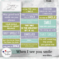 When I see you smile * wordbits * by Jessica art-design