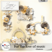 For the love of music clusters by Jessica art-design