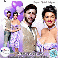 VALENTINE DATE POSER TUBE PACK CU - FS by Disyas