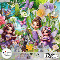 Spring Wings - Kit by Pat Scrap