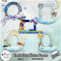 TOOTH FAIRY CLUSTER FRAMES - FULL SIZE by Disyas Designs