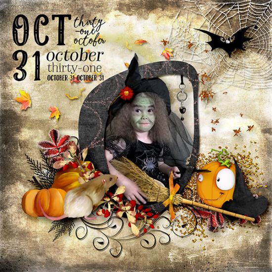 Deluxe Black Halloween - kit by Mariscrap - Click Image to Close
