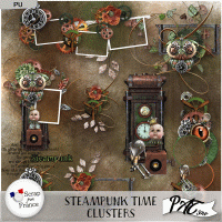 Steampunk Time - Clusters by Pat Scrap