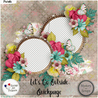 Let's Go Outside Quickpage by Mystery Scraps