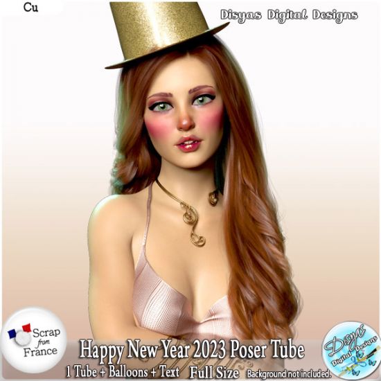 HAPPY NEW YEAR 2023 POSER TUBE PACK CU - FS by Disyas - Click Image to Close