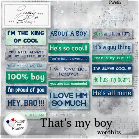That's my boy * wordbits * by Jessica art-design - Click Image to Close