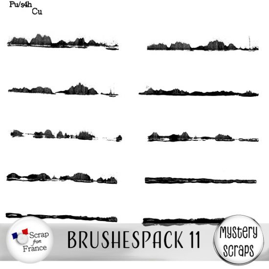 Brushespack 11 CU/PU by Mystery Scraps - Click Image to Close