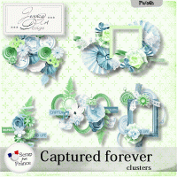 'Captured forever' clusters by Jessica art-design