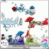 ALICE IN DARKLAND BORDERS - FULL SIZE by Disyas