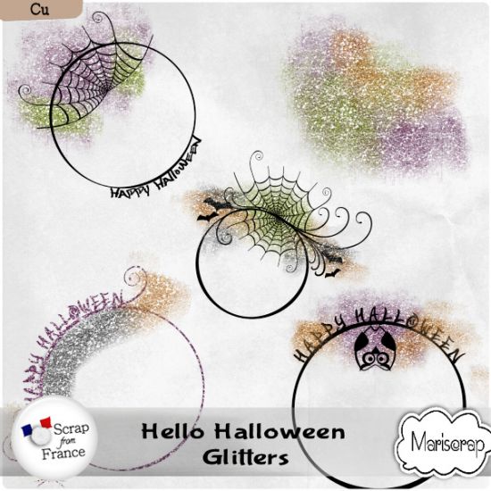 Hello Halloween - Glitters by Mariscrap - Click Image to Close