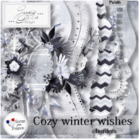 Cozy winter wishes borders by Jessica art-design