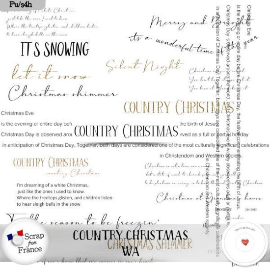 Country Christmas by VanillaM Designs - Click Image to Close