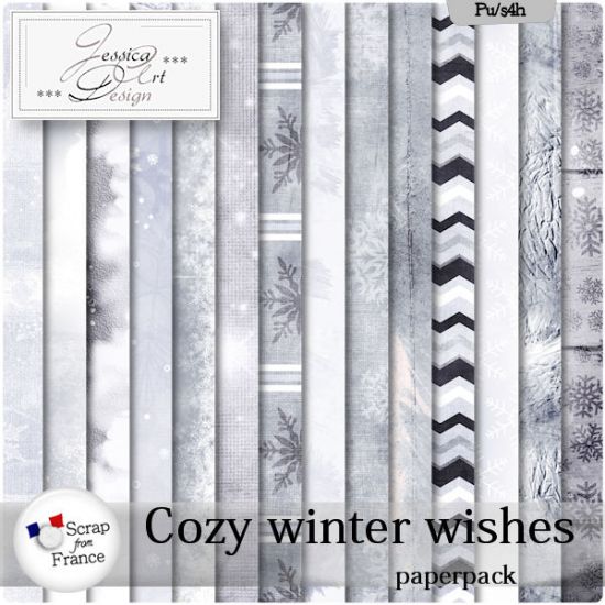 Cozy winter wishes paperpack by Jessica art-design - Click Image to Close