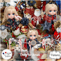 Dolls for Xmas - kit by Mariscrap